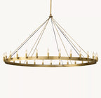 63 Inch Vintage Filament Bent Tip Candle Round Chandelier - Camino