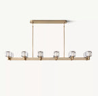 72 Inch Crystal Double Linear Candle Chandelier - Demaret