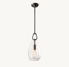 6 Inch Flute Crystal Pendant Light - Botanist