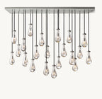 72 Inch Raindrop Linear Chandelier – Ava