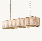 54 Inch Alabaster Rectangular Chandelier – Harlow