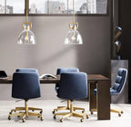 18 Inch Clear Glass Dome Pendant Light - Machinist