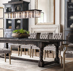 49 Inch Crystal Prism Rectangular Chandelier - Rhys