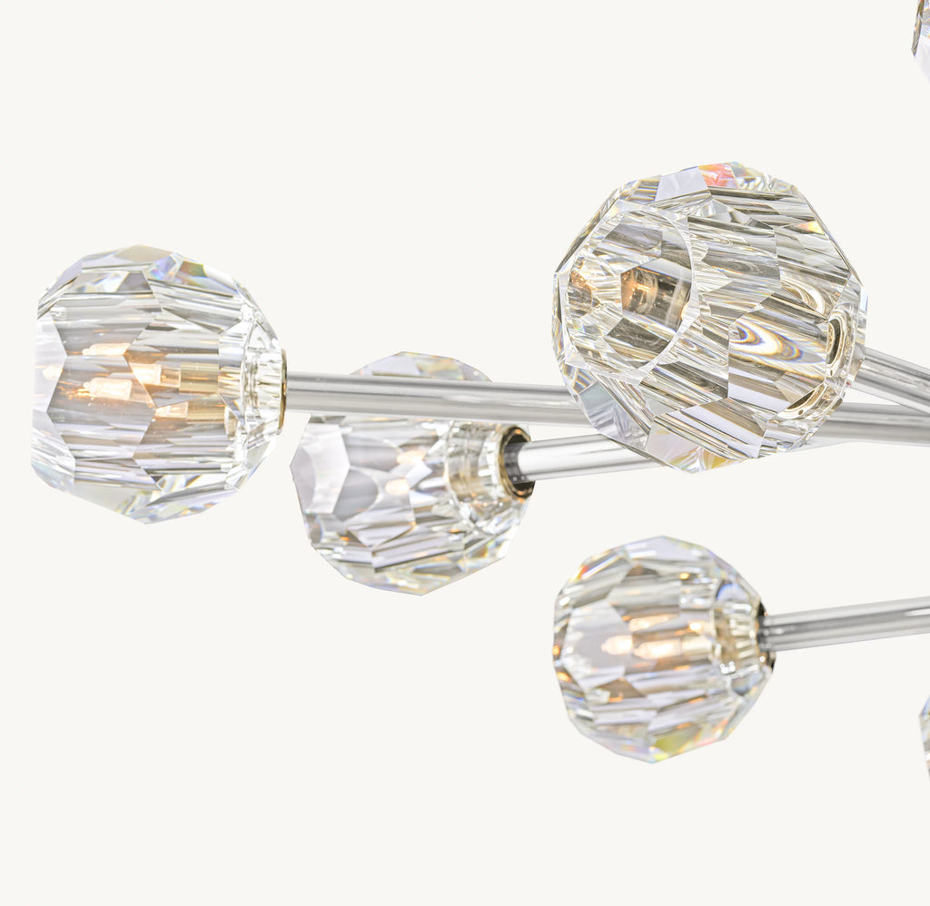 72 Inch Crystal Arm Oval Chandelier – Boule