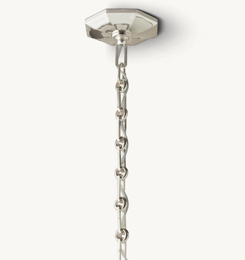 36 Inch Crystal Prism Round Chandelier - Bonnington