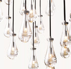 60 Inch Raindrop Glass Round Chandelier – Ava