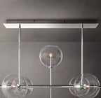 58 Inch Linear Sputnik Globe Glass Chandelier - Mobile