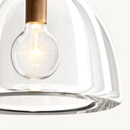7 Inch Dome Crystal Pendant Light - Botanist