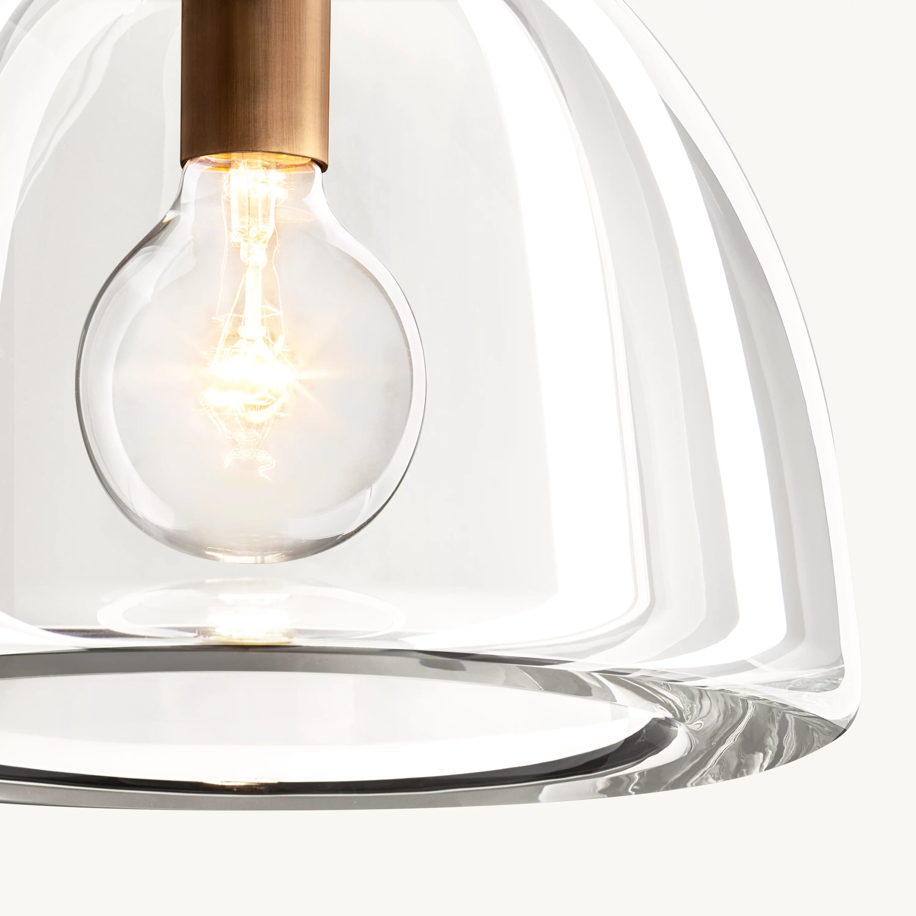 7 Inch Dome Crystal Pendant Light - Botanist