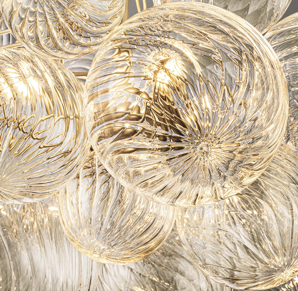 24 Inch Glass bubble Chandelier - Talia