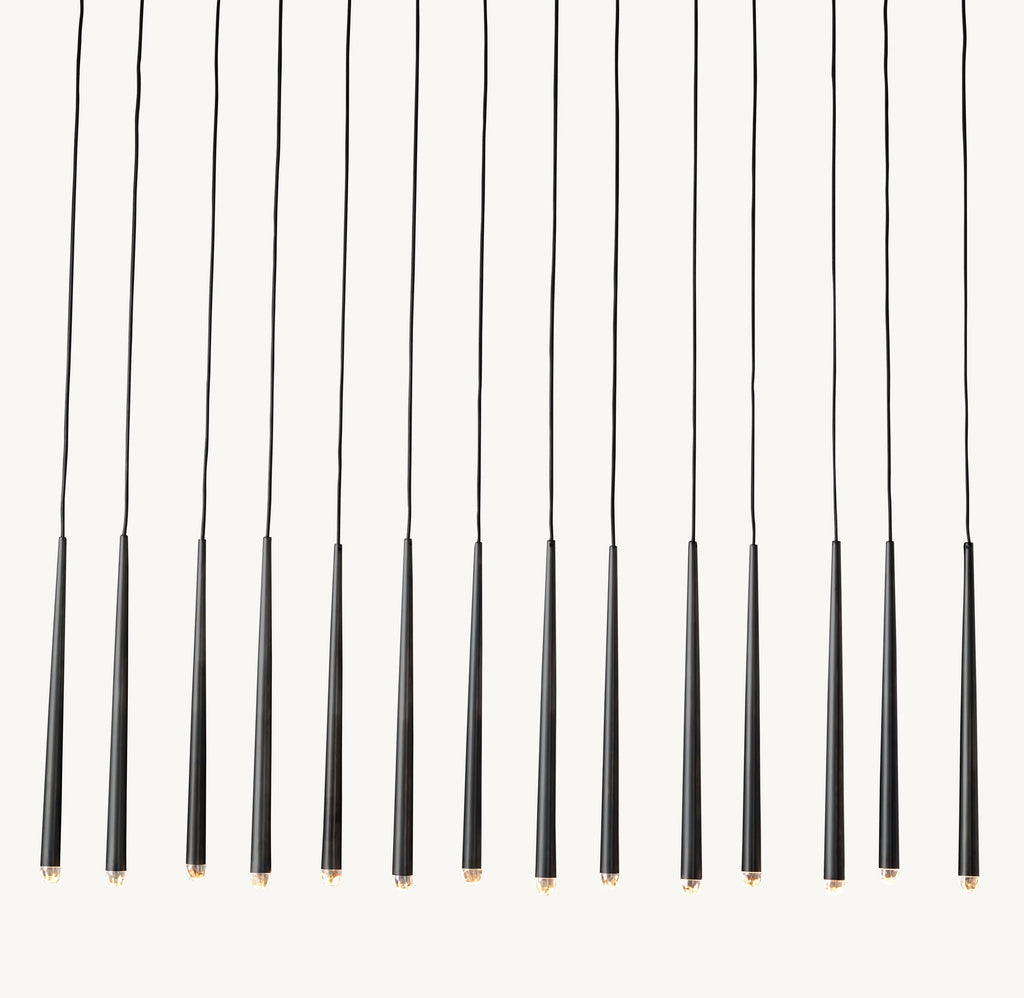 72 Inch Pin Linear Chandelier - Aquitaine