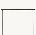 69 Inch Cylindrical Glass Candle Linear Chandelier - Ravelle