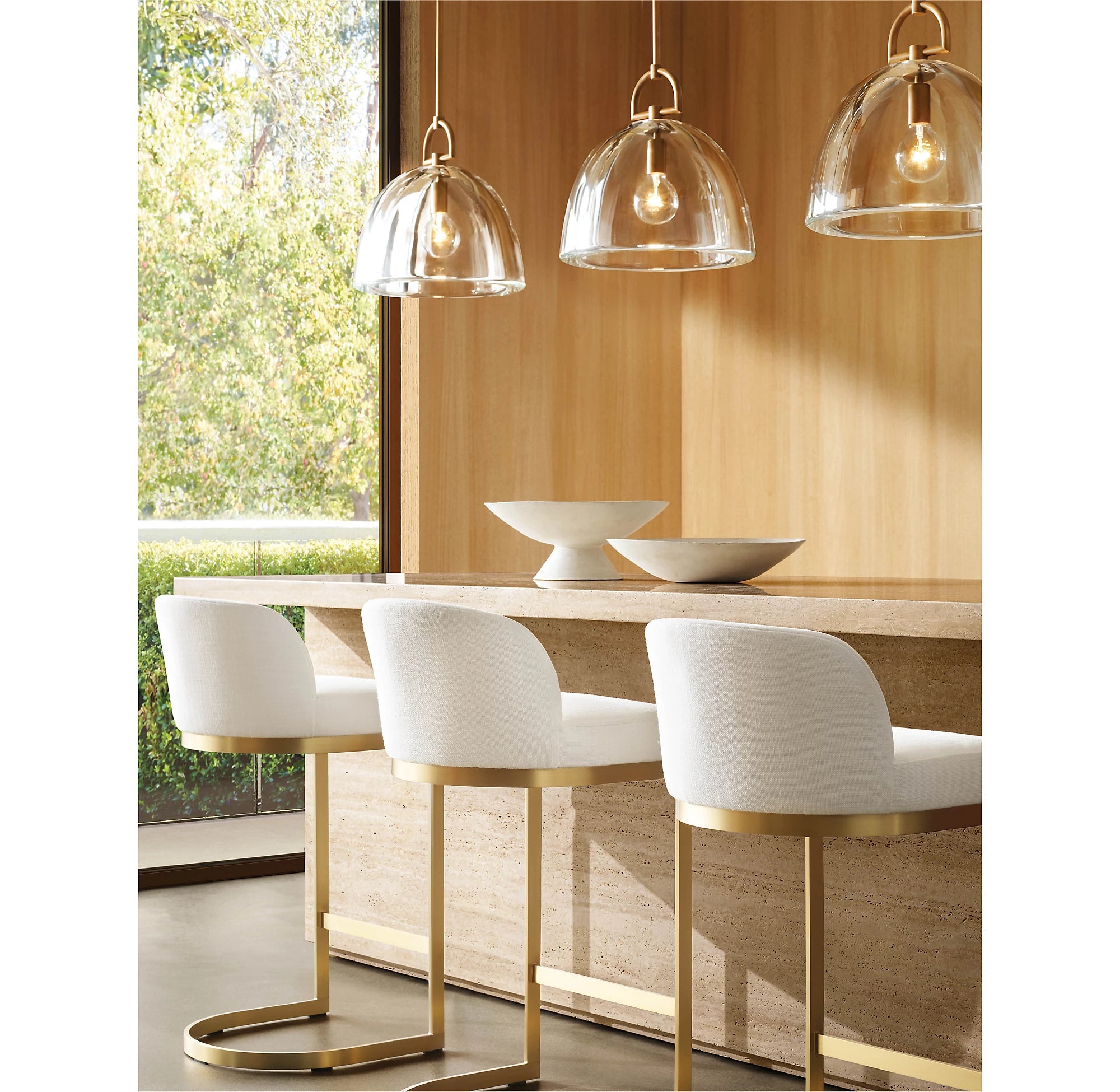 14 Inch Dome Crystal Pendant Light - Botanist