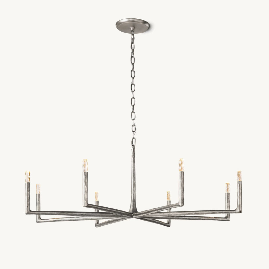 60 Inch Forged Candlestick Chandelier - Thaddeus
