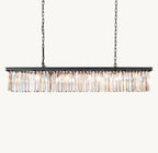 60 Inch Crystal Prism Rectangular Chandelier - Rhys
