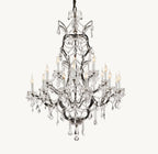 40 Inch Candelabra Crystal Chandelier - Rococo