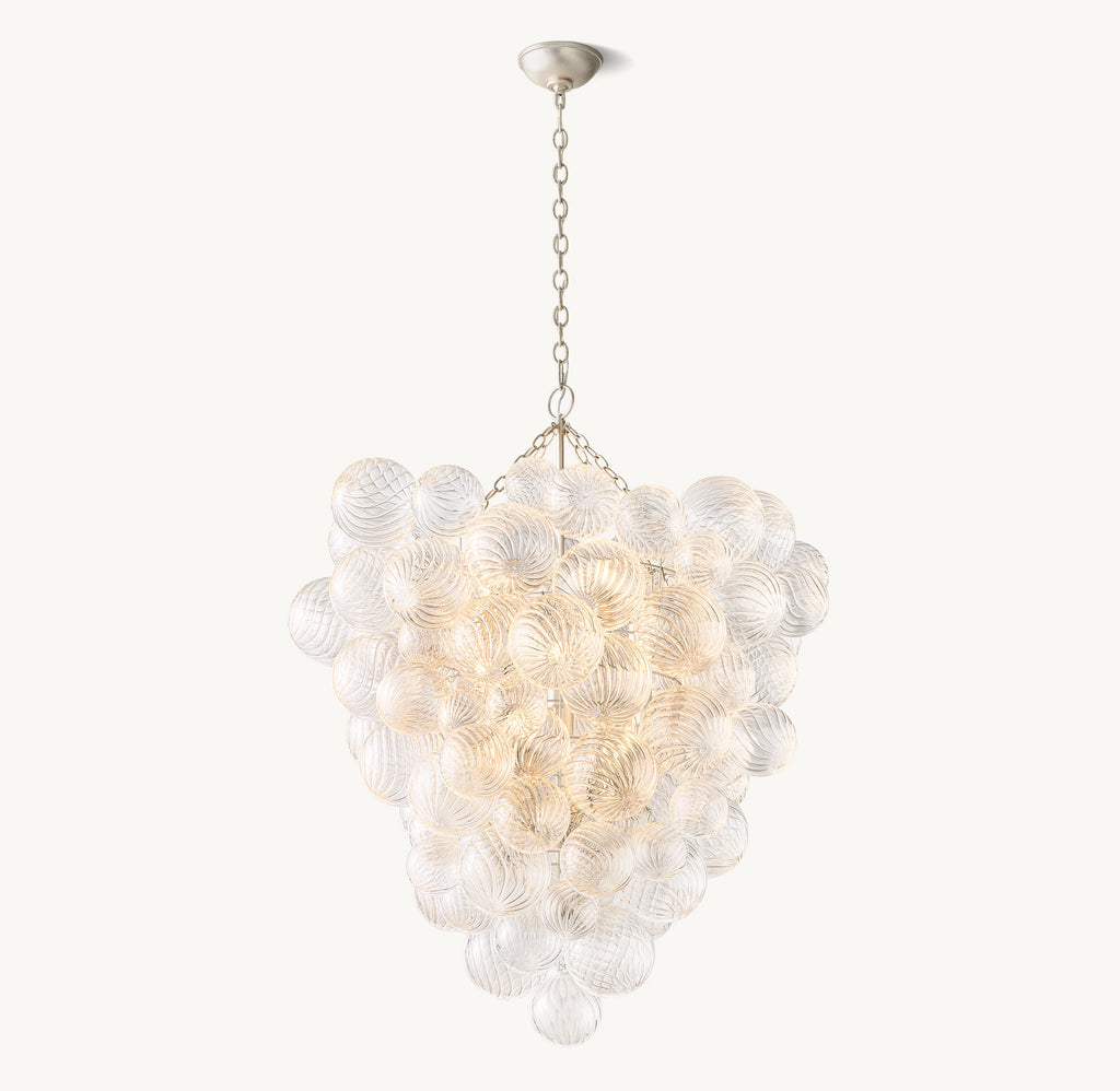 36 Inch Glass bubble Chandelier - Talia