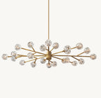 72 Inch Crystal Arm Oval Chandelier – Boule