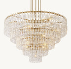 60 Inch Chain Crystal Tiered Chandelier - Marignan