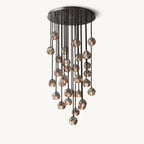 30 Inch Smoked Crystal Cluster Chandelier – Boule