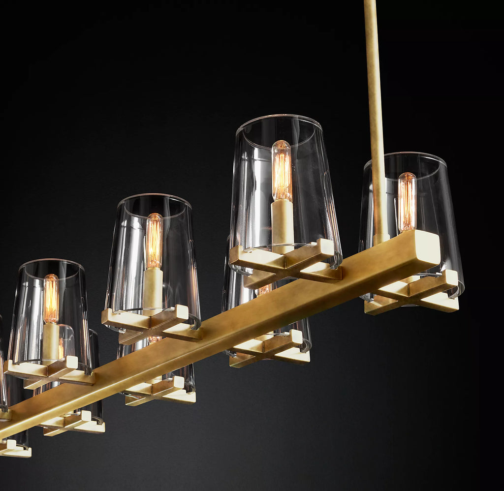 49 Inch Hurricane Candle Linear Chandelier - Pauillac