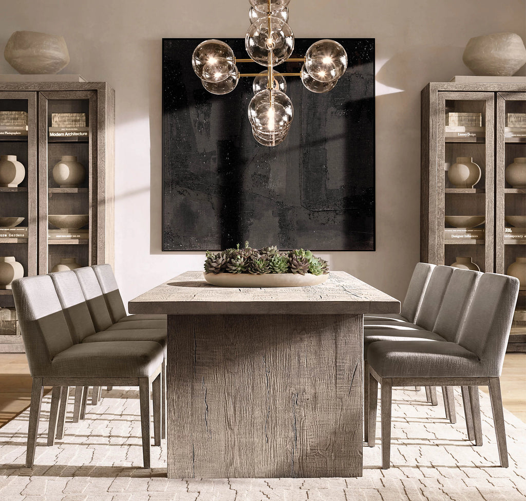 58 Inch Linear Sputnik Globe Glass Chandelier - Mobile