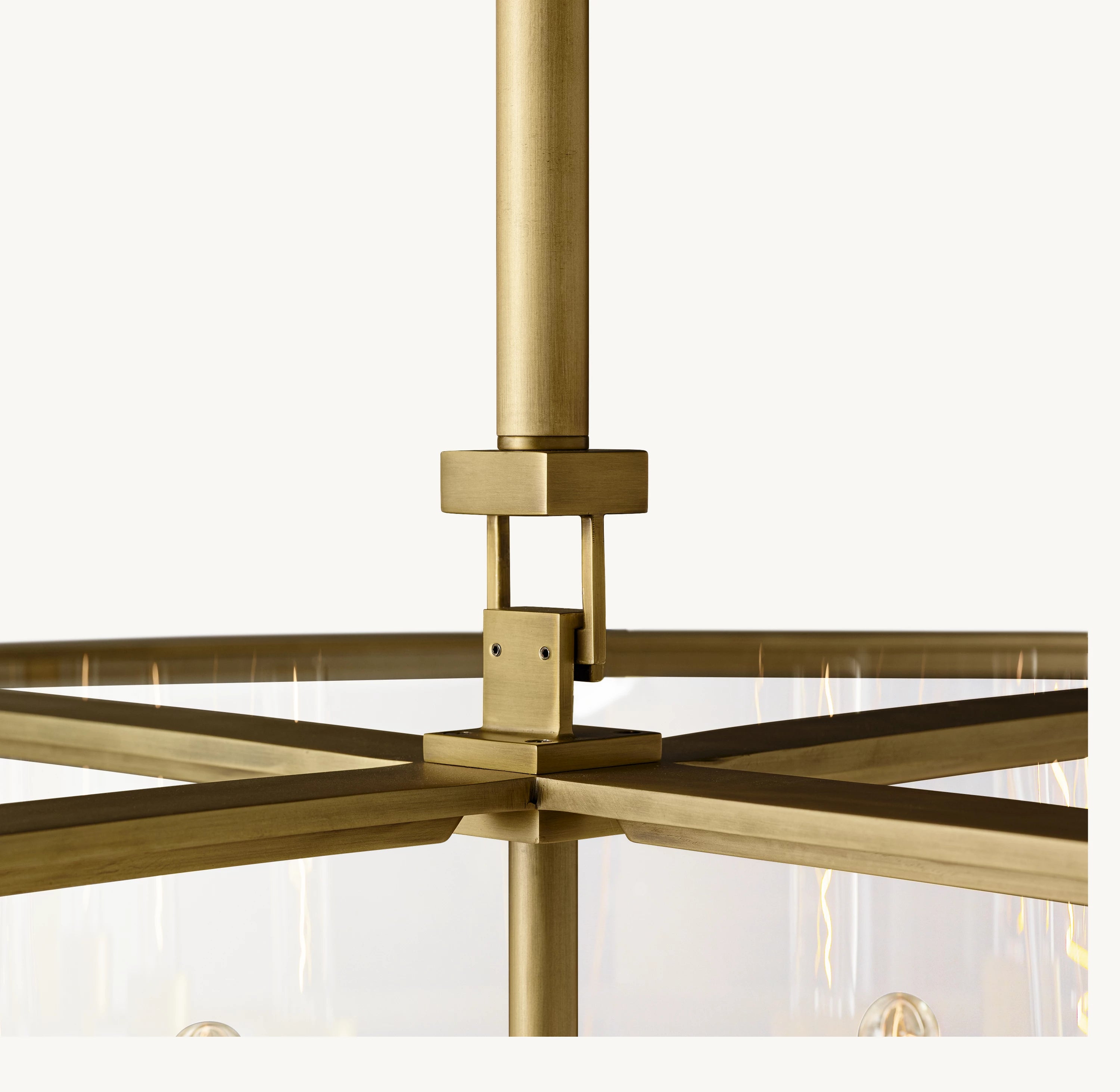33 Inch Glass Drum Chandelier - Beckman