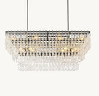 62 Inch Chain Crystal Tiered Rectangular Chandelier - Marignan