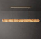 60 Inch Lisse Linear Alabaster Chandelier - Rivage