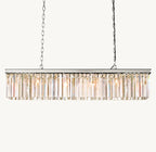 49 Inch Crystal Prism Rectangular Chandelier - Rhys
