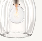 6 Inch Flute Crystal Pendant Light - Botanist