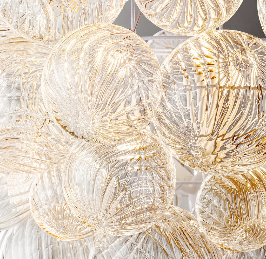 36 Inch Glass bubble Chandelier - Talia