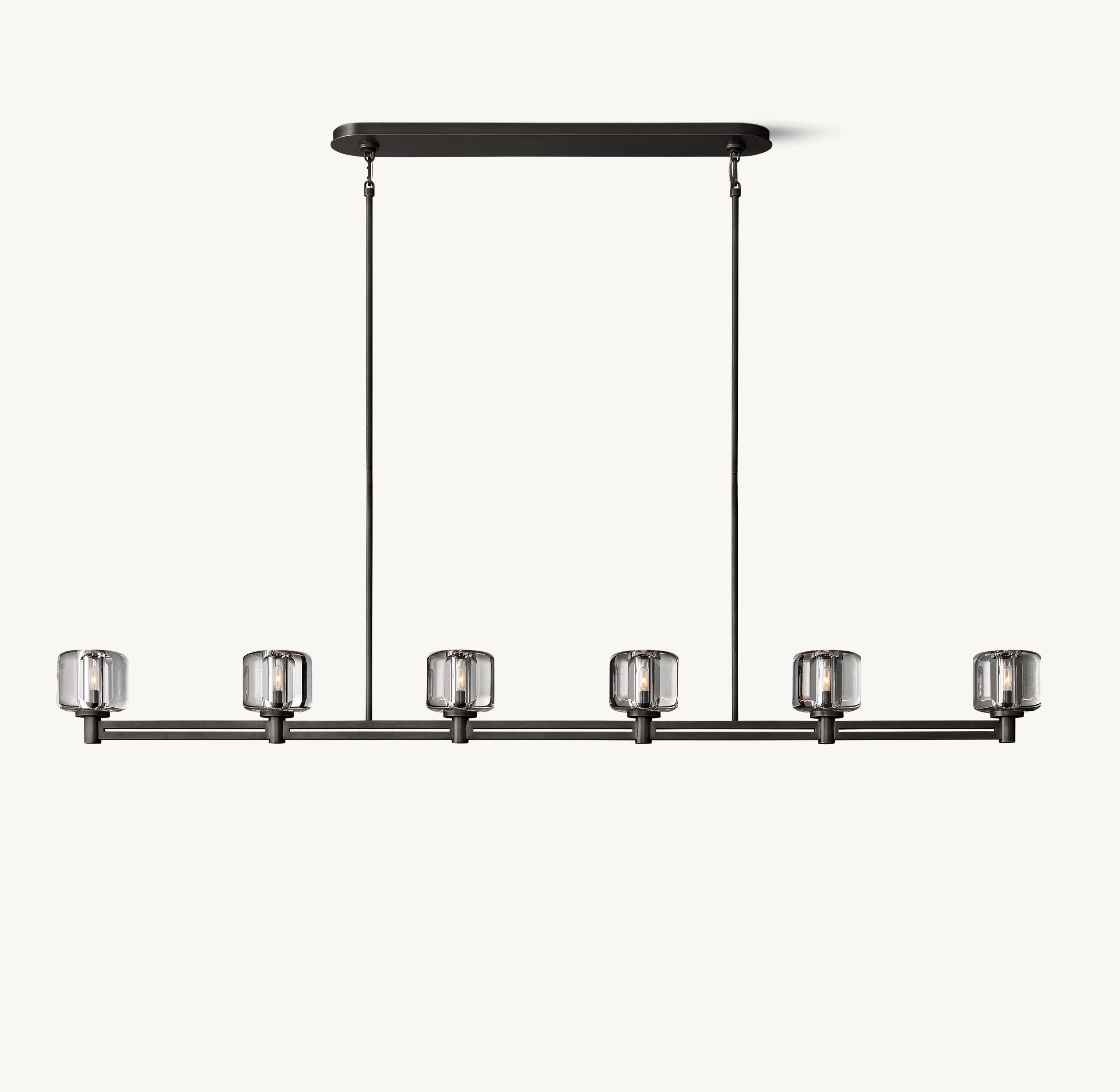 72 Inch Crystal Linear Candle Chandelier - Demaret