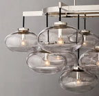54 Inch Glass Bubble Oval Chandelier - Cabrette