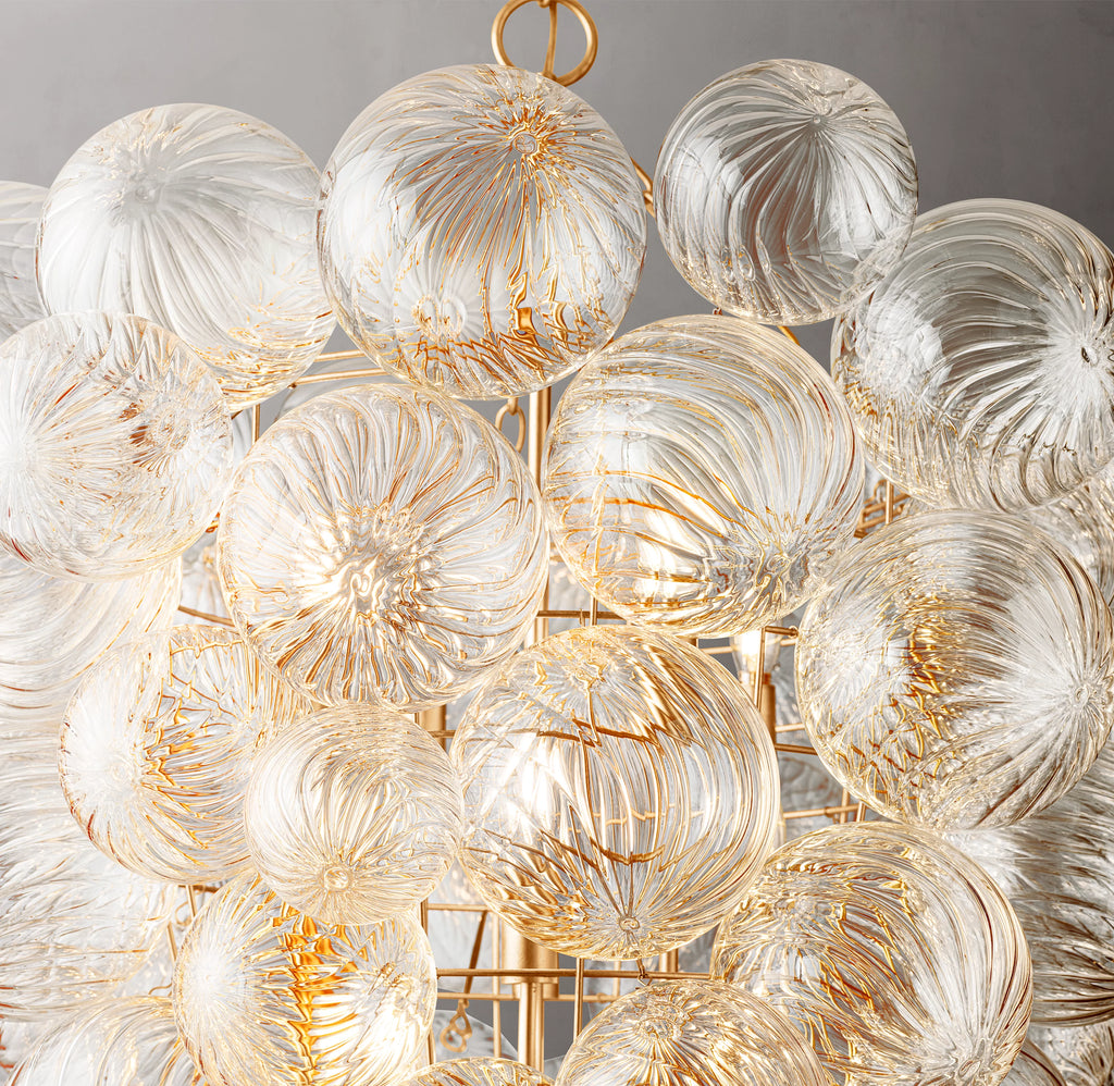 36 Inch Glass bubble Chandelier - Talia