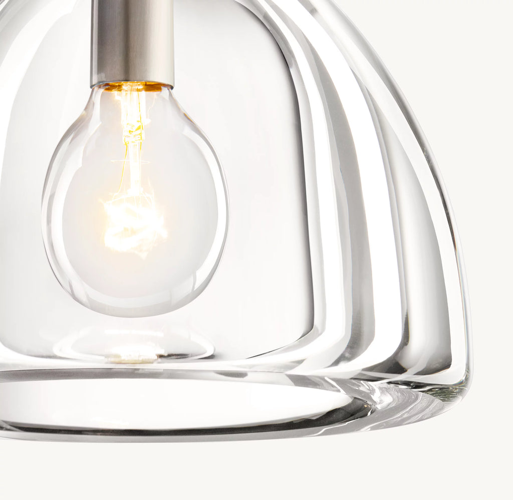 7 Inch Dome Crystal Pendant Light - Botanist