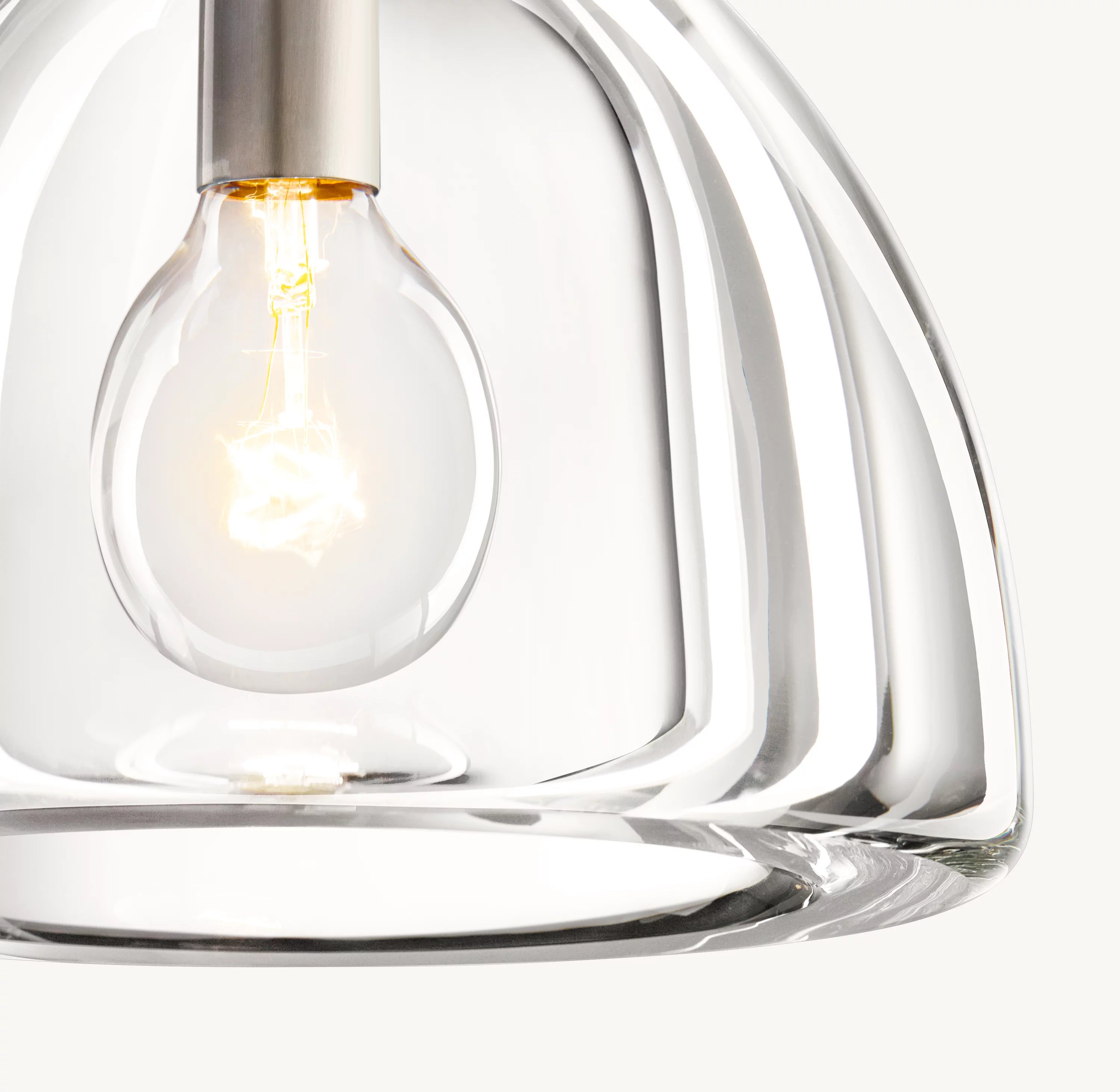 7 Inch Dome Crystal Pendant Light - Botanist