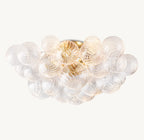 25 Inch Glass bubble Flush Mount Ceiling Light- Talia