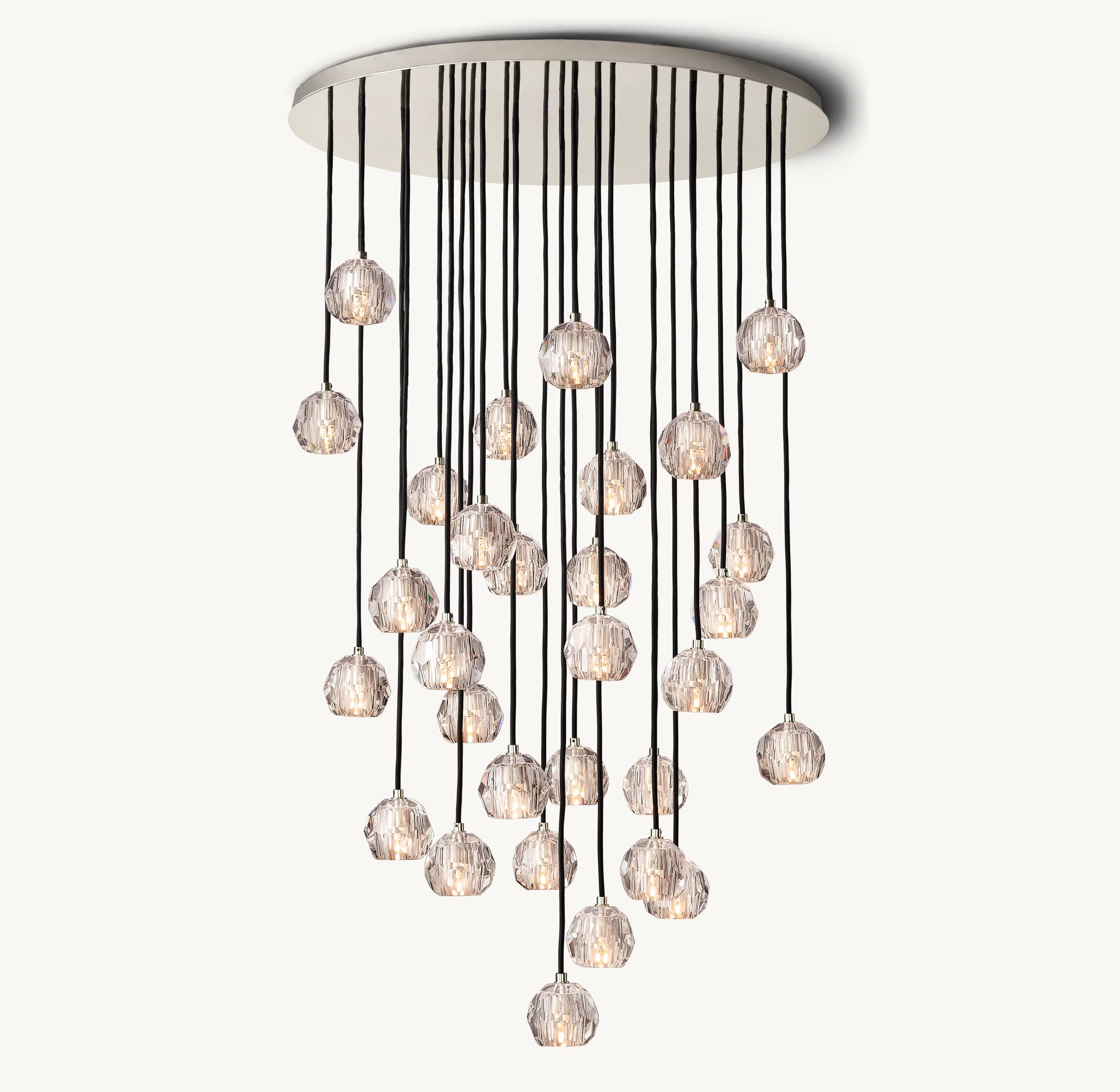 40 Inch Crystal Cluster Chandelier – Boule