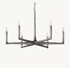 36 Inch Forged Candlestick Chandelier - Thaddeus