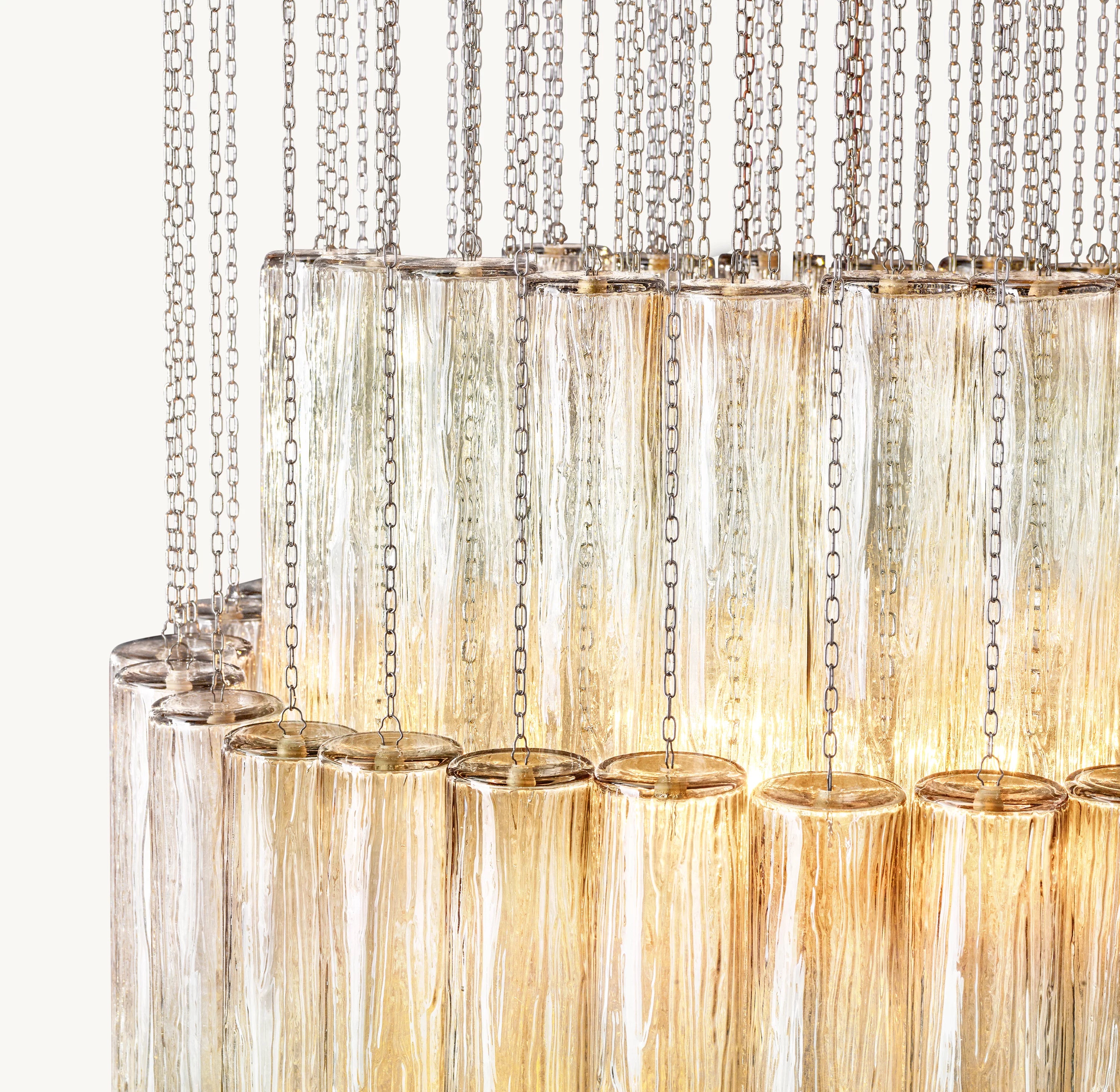 29 Inch Tronchi Murano Glass Tiered Chandelier - Serenella