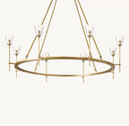 58 Inch Torch Round Chandelier - Verre