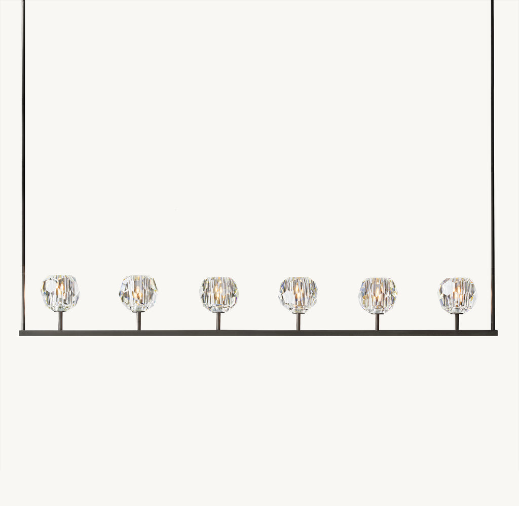 60 Inch Crystal Linear Chandelier – Boule