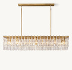 60 Inch Chain Crystal Rectangular Chandelier - Marignan