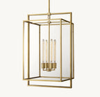 21 Inch Glass Lantern Pendant Light - Beckman