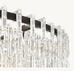 48 Inch Cascading Chain Crystal Round Chandelier - Marignan