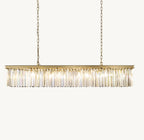 60 Inch Crystal Prism Rectangular Chandelier - Rhys