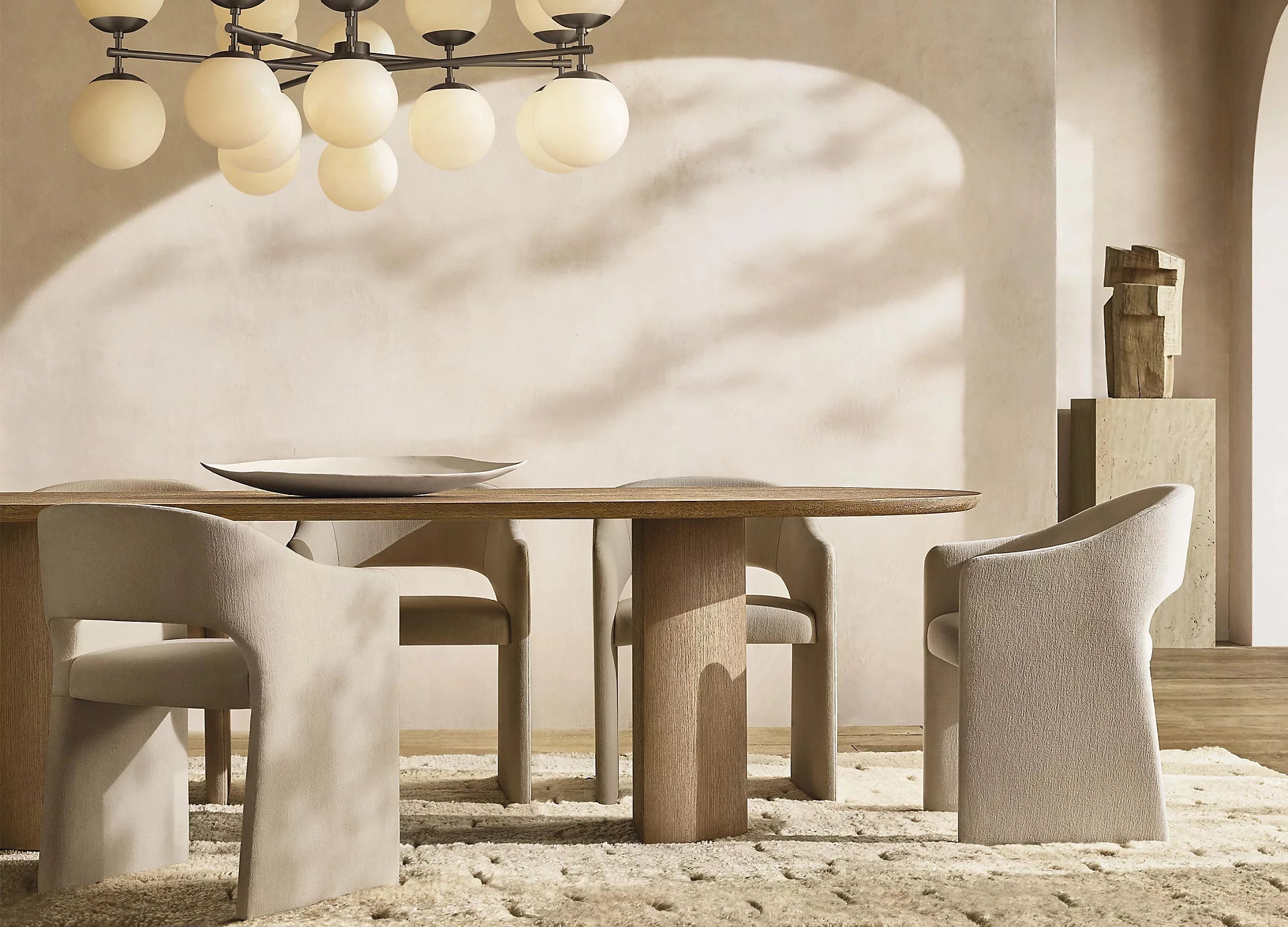 51 Inch Alabaster Bubble Chandelier - Cirque