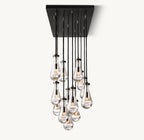 54 Inch Raindrop Linear Chandelier – Ava