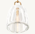 5 Inch Cloche Crystal Pendant Light - Botanist